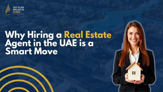 Smiling woman holding house model – Hiring a Real Estate Agent in the UAE